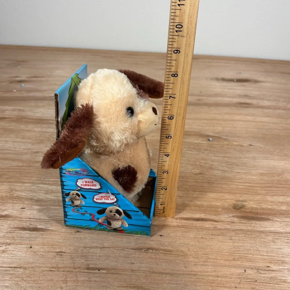 Mindscope Babble Budz Tan Dog Interactive Walking Talking Plush Toy MSPMPTD